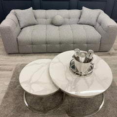 The Grey Bubble Boucle 3 Seater Sofa