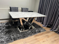 Grey California Dining Table With DG Kensington Chairs