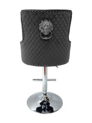 Elegant Dark Grey Majestic Bar/Breakfast Stools