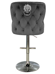 Valentino Bar/Breakfast Stools- Dark Grey