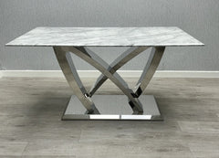 Grey California Dining Table With DG Kensington Chairs