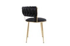 Camelia Dining Chairs- Black & Gold