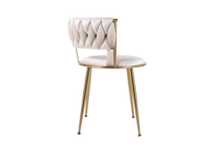 Camelia Dining Chairs- Cream & Gold