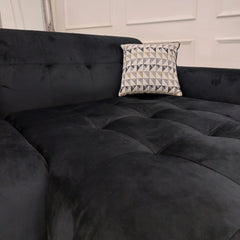 Oslo Ebony Black Open Plan Sofa