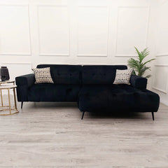 Oslo Ebony Black Open Plan Sofa