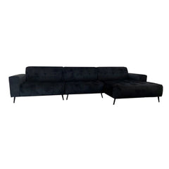 Oslo Ebony Black Open Plan Sofa