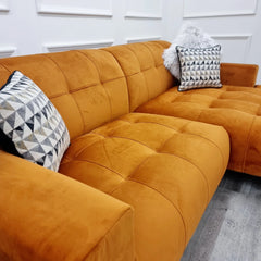 Oslo Burnt Orange Open Plan Sofa