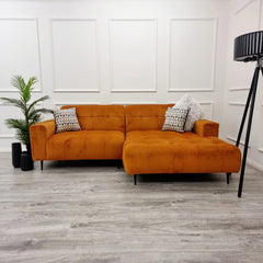 Oslo Burnt Orange Open Plan Sofa