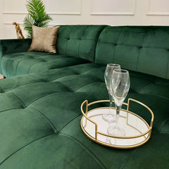 Oslo Emerald Green Open Plan Sofa