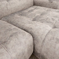 Oslo Mottled Grey(Buxton Rhino) Open Plan Sofa