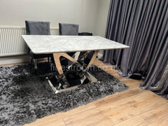 Grey California Dining Table With DG Kensington Chairs