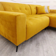 Oslo Mustard Open Plan Sofa